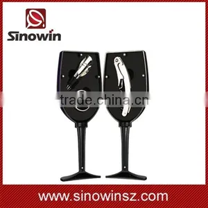 Colorful Glass Shaped Gift Wine Opener Set thumbnail-1