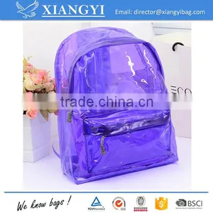 New Design Wholesale High Quality 50C PVC Water Proof Teenage Backpack Daypack Supplier's Choice thumbnail-3