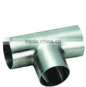 Stainless Steel Sanitary Tee 4 Inch Stainless Steel Pipe Tee Equal Tee thumbnail-2