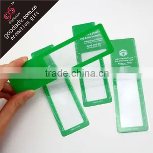 Personalized Logo Printing High Quality Magnifying Glass Ruler / Custom Plastic Ruler thumbnail-1