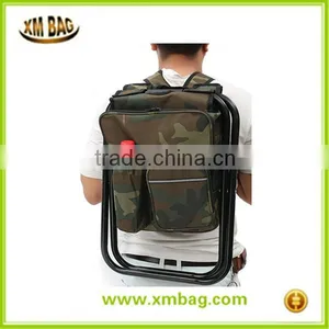 2 in 1 Portable Folding Fishing Chair Backpack With Insulated Cooler Bag for Fishing Camping Cooler Chair thumbnail-3