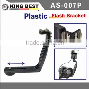 KINGBEST AS-007P Hot Shoe Mount Video Light Bracket Metel Flash Bracket VIDEO LIGHT BRACKET thumbnail-1