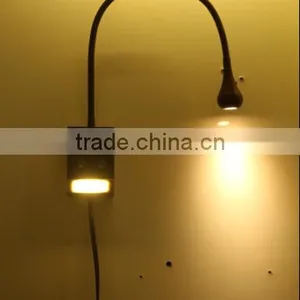 3w Brozen Flexible Reading Wall Lamp With 1w Screen Light thumbnail-1