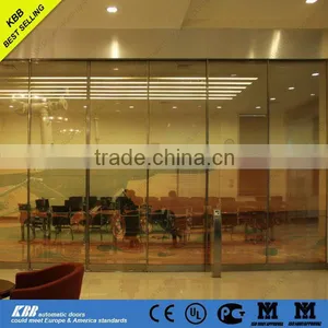 CE Certificate Automatic Telescopic Tempered Glass Sliding Door thumbnail-2