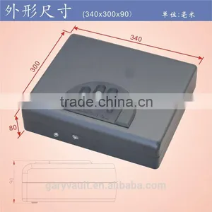 Wholesale- MD550 Micro Vault Digital Code Jewelry Car Handgun Pistol Portable A4 File Security Storage Steel Mini Safe Box thumbnail-6