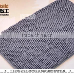 Chenille Floor Mat With Anti Slip Base With Short Pile thumbnail-2