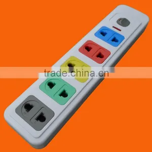 Universal 2 Pin 5 Way Outlet Extension Socket (E1005S) thumbnail-3