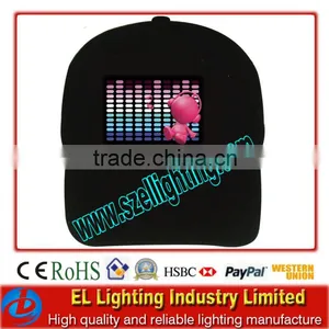 Custom el Flashing Capsel Lighting Caps 100% Cotton el Cap thumbnail-1
