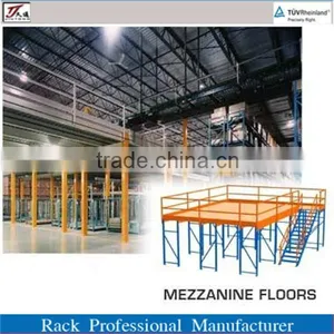 Heavy Duty Cold-rolled Steel Mezzanine Floor 200-800kg per Square Meter thumbnail-1