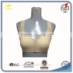 Front Open Zipper Ladies Running Sports Bra thumbnail-1