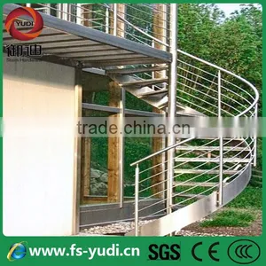 Stainless Steel Exterior Stair Design for Building Project thumbnail-1
