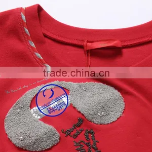 Custom Spandex Organic Cotton Interlock Applique Maternity Clothes thumbnail-5