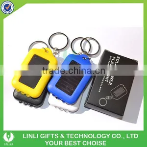 Plastic Led Solar Torch With Keychain thumbnail-6