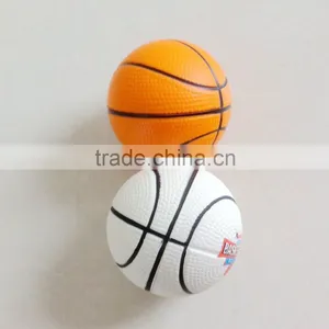 pu Foam Basketballs White and Orange Basketball Stress Ball thumbnail-4
