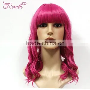High Quality Factory Price Red Human Hair Wig thumbnail-1