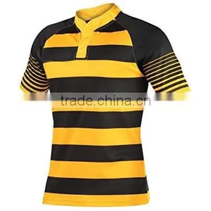 High Quality New Design Rugby Shirts 2015 Men's Rugby Jersey Fabric thumbnail-1