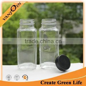 250ml Paragon Square Bottle With Black Lid thumbnail-1
