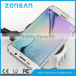 Amazon Hot Selling 3 in 1 Multifunctional QC 2.0 USB Charger Wireless Charger thumbnail-4