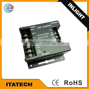 IP20 12V~24VDC 6A RGB Power Amplifier Touch Controller/Dimmer for Led Strip Light thumbnail-1