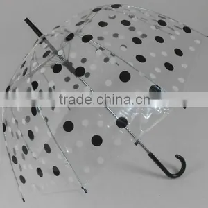 2015 Dome Shape Dot Print Best Selling POE Umbrella thumbnail-1