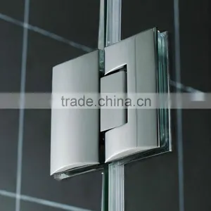 Chrome Hardware Frameless Shower Door 3/8" Clear Glass thumbnail-2