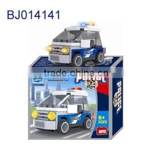 Creative Kids Toy Intelligent 3D Puzzle Diy Cartoon Police Car thumbnail-3