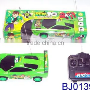 Cheap 4ch rc Car Toy for Kids Small Green Ben 10 Plastic Remote Control Car thumbnail-1