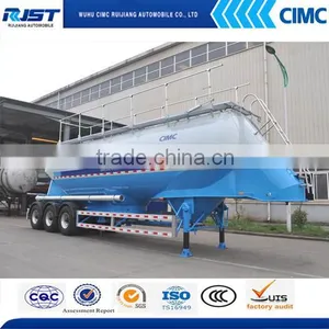 CIMC Aluminum Alloy Vertical Powder Tank Semi Trailer/powder Tank Trailer/bulk Cement Tank Trailer thumbnail-1