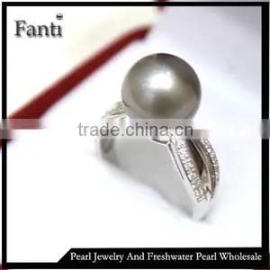 Pearl Accessory Price Wholesale Natural Pearl Ring Real 925 Silver Ring thumbnail-1