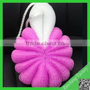 Newest Design Colorful pe Mesh Bath Sponge,body Bath Sponge Wholesale thumbnail-3