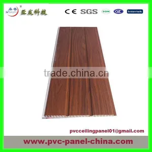 Laminated Wood Ceiling Size 250*9*3660mm 45%pvc 3.7kg/sqm thumbnail-1