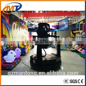 Amusement 4d Dynamic Driving Simulator Racing Car Game Machine With 3 Screens thumbnail-3