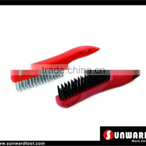 4X16Row Plastic Handle Wire Brush thumbnail-1