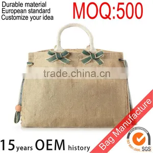 Custom Ladies Used Jute Bag for Shopping With Custom Logo Quality Choice thumbnail-2