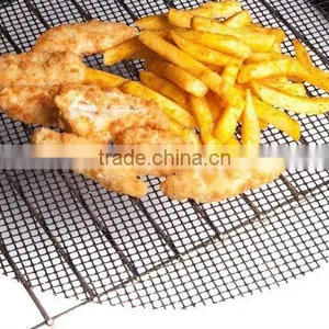 High Quality Reusable Non-stick Microwave Oven Grill Mesh Basket Pizza Mesh thumbnail-2