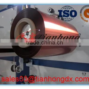 Big Spool Tray Product Copper Foil Laminate al Foil in Jumbo Roll Tapes Supplier for Cables Sheild thumbnail-6