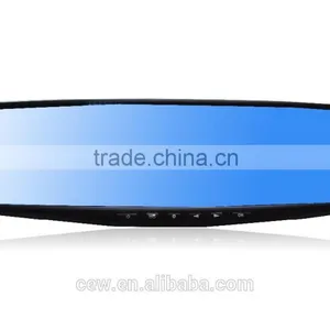 Newest 4.3 Inch Car Black Box Dual Lens Video Recorder Dash Cam Rearview Mirror Car Camera 1080P HD Car DVR thumbnail-1