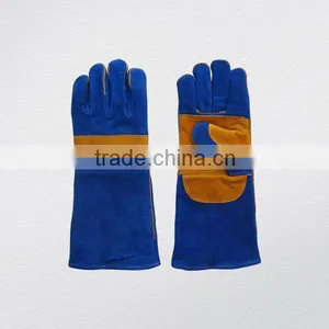 Premium Quality Cow Split Leather Welding Glove With Kevlar Thead Sewn thumbnail-1