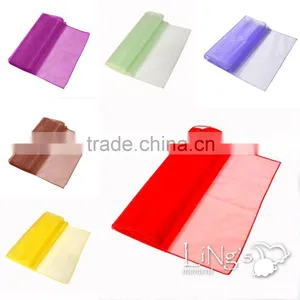2015 Beautiful Organza Runner Table Linen for Wedding Decoration thumbnail-1