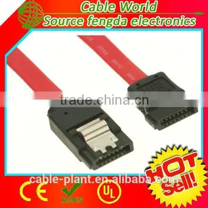 2m Red 7pin Sata Extensin Cable With Latch/ SATA Cable 7Pin thumbnail-1