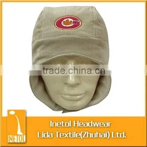 100% Cotton Winter Hat/flat Embroidery Warm Sport Hats thumbnail-1