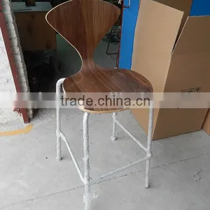 Cherner Bar Chair Chrome Leg Bentwood Bar Stool Factory Price Direct thumbnail-4