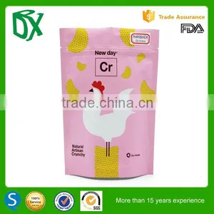 2015 New Product Custom Aluminum Foil Packaging Bags Cartoon Printed Zip Lock Bag for Snack Food Packaging thumbnail-1