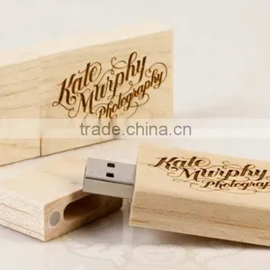 2016 Corporate Giveaway Gift Bamboo 16GB Wooden USB 2.0 Pendrive, Eco-friendly Wood Material Usb Flash Drive Wholesale thumbnail-2