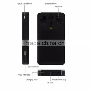 2016 Cheap DLP Digital Projectors Mini LED Portable Mobile 3D 1920x1080 Mini Projector thumbnail-2