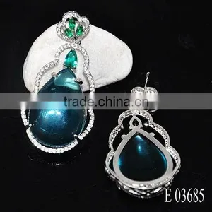 925 Sterling Silver Pendant With CZ Stones Micro Pave Setting Pink Glass Design Sterling thumbnail-3