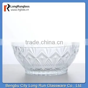 LongRun 12oz Fancy Diamond Embossed Glass Soup Bowl thumbnail-1