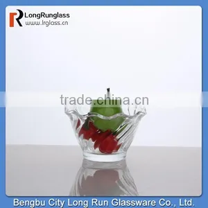 LongRun Home Use 150ml Round Bottom Wavy Mouth Salad Glass Bowl thumbnail-1
