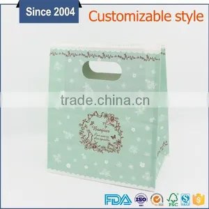 Color Printing Popular Die Cut Hole Handle White Kraft Paper Bags thumbnail-4