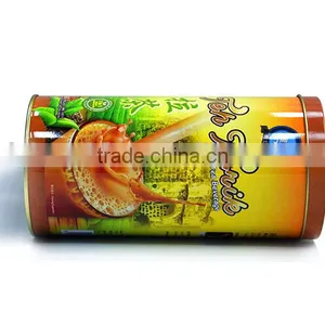 Tea Set Tin Containers Supplier,tea Can With Airtight Lid,round Green Tea Metal Cans thumbnail-2